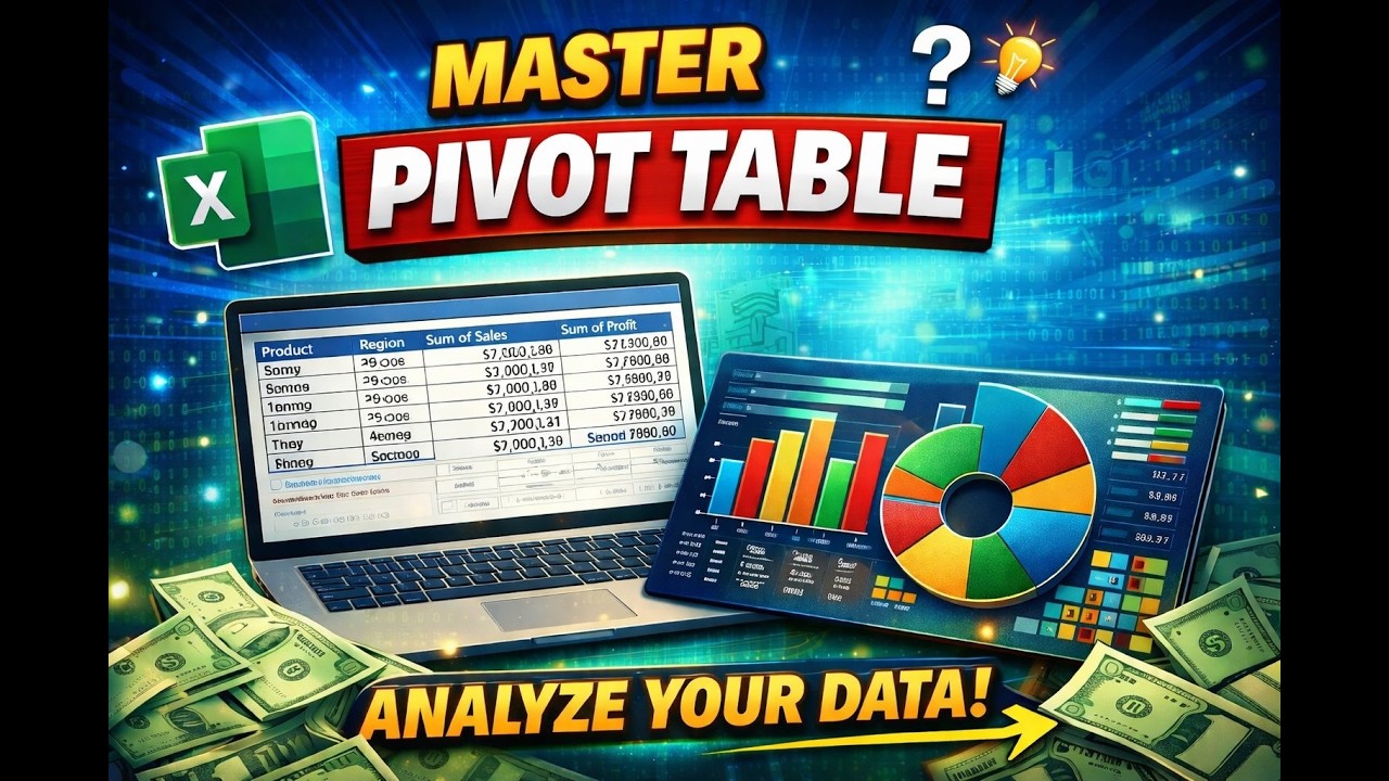 Pivot Table in Excel | Step-by-Step Guide for Beginners - YouTube