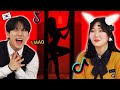 Korean Teenagers React To Silhouette Challenge TikTok!! (with special ears)