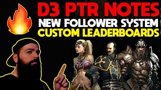 NEW FOLLOWER SYSTEM! | DIABLO 3 PTR PATCH 2.7.0 BUILD SEASON 23