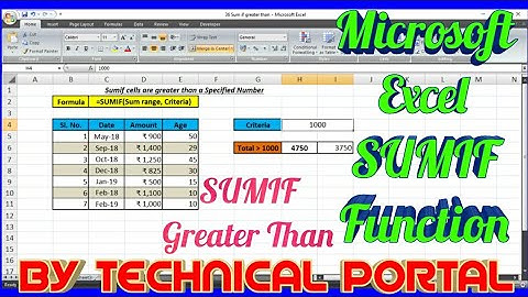 Best Trick of Microsoft Excel SUMIF Formula |Advance SUMIF With Merged Criteria| #Technical_Portal