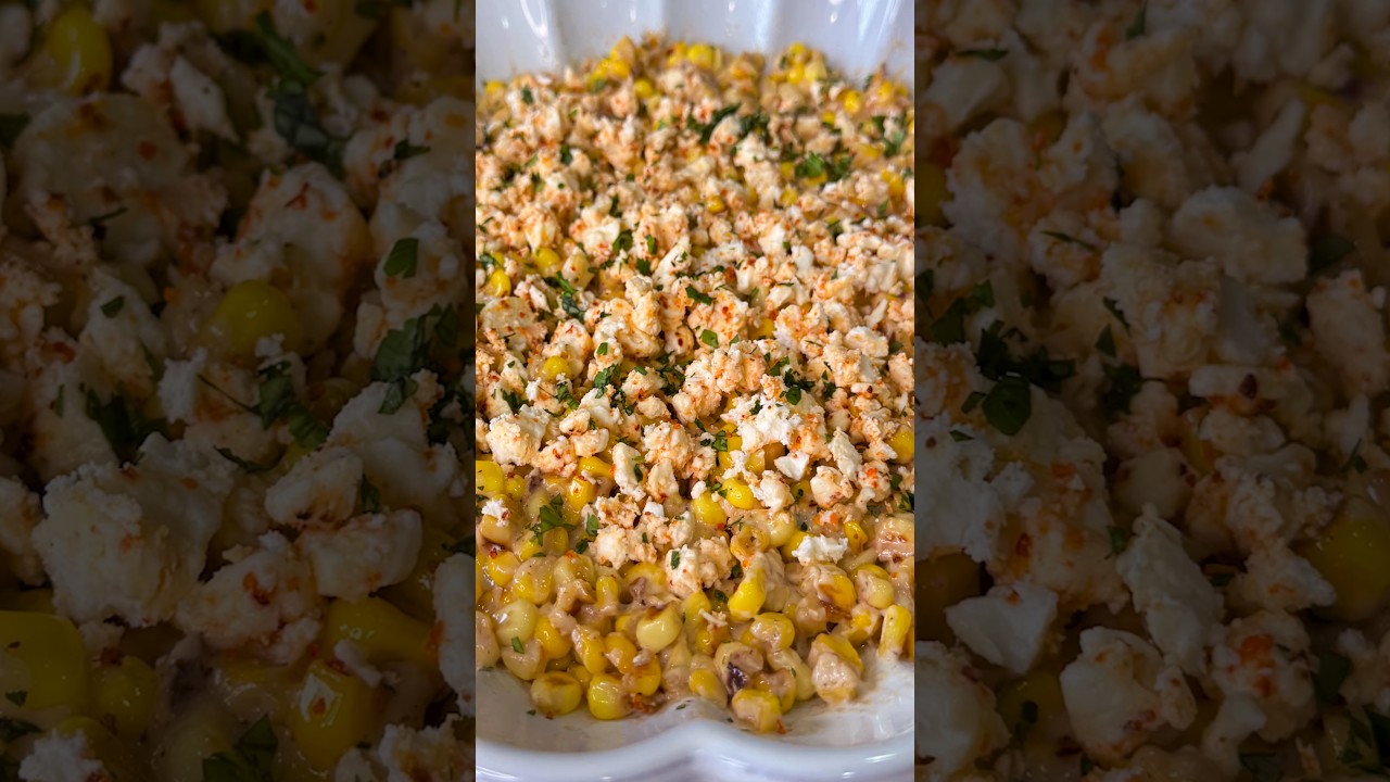 How to make Mexican Street Corn Elote Dip #shorts
