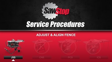 SawStop Service Tip: Adjust and Align the Fence for Your Jobsite Saw