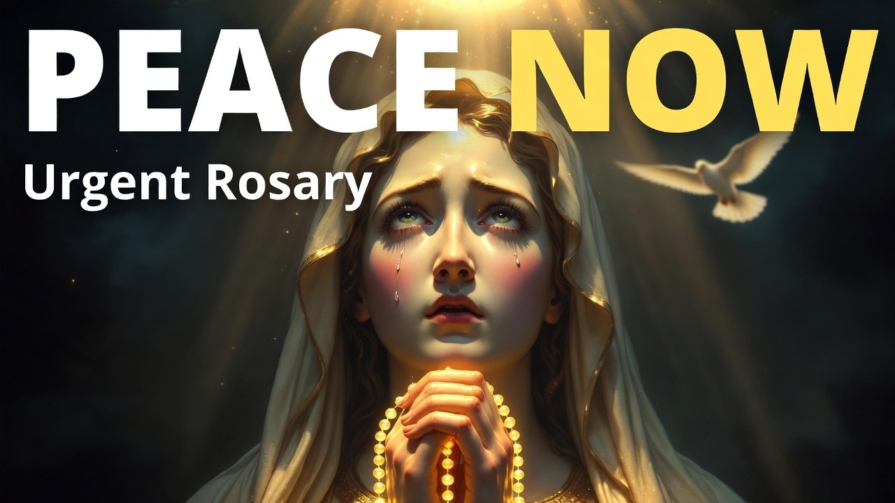 Join us in this Urgent Prayer for World Peace as we pray the Holy Rosary - Joyful Mysteries. 🕊️