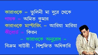 Video thumbnail of "ভুলিনী মা দূরে থেকে তোমায় ডেকেছি ।। বাংলা কারাওকে ।।"