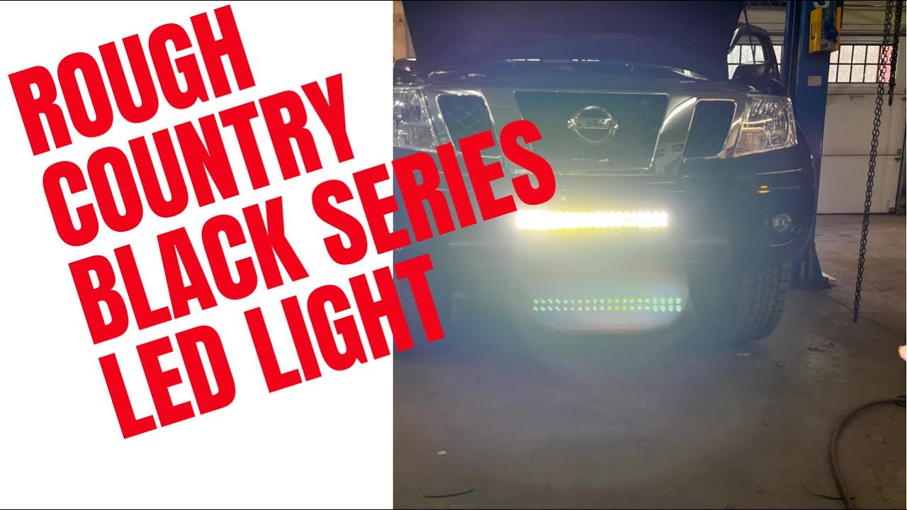 Rough Country Black Series Light Bar Install YouTube