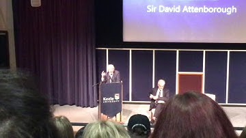 The Sir David Attenborough Talk at Keele University