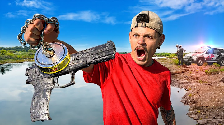 Achei uma Arma com Pesca Magnética