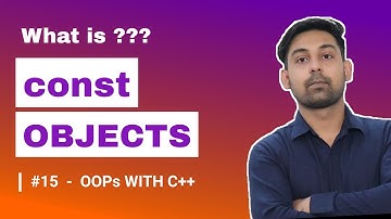 #15 const Objects In C++ With Example | OOPs In C++ | Explain In Hindi |  CodeNirbhay