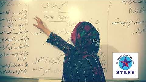 Banking guess Papers Urdu Medium | Important Questions | Stars Academy Lahore | Guess Series