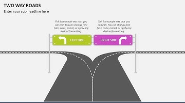 Two Way Roads Animated PowerPoint Template