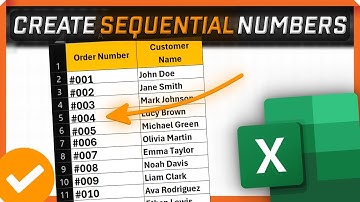 How to Create Sequential Numbers in Excel FAST!