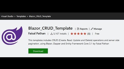 CRUD Using Blazor In 2 Minute