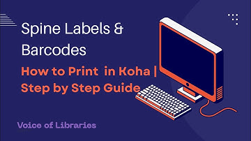  How to Print Spine Labels & Barcodes in Koha | Step by Step Guide