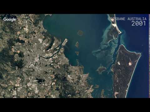 Google Timelapse: Brisbane, Australia