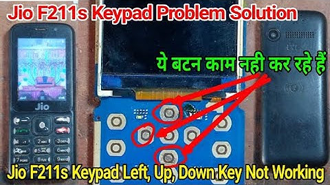 Jio F211s Keypad not working Up, Down And Left Button Jumper Solution By R.s RAJESH Repair Shop