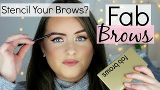 FAB BROWS Review ♡ Stencil On My Brows!