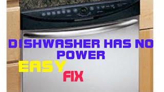 ✨ DISHWASHER HAS NO POWER (EASY FIX) ✨