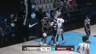 Arkansas MBB Highlights | VS. Calgary in Baha Mar