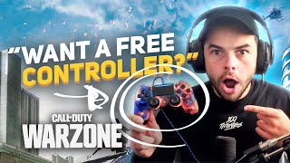 I SURPRISED MY RANDOM WARZONE DUO WITH A *NEW* CONTROLLER! (WARZONE)