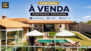 (HP9)  LINDA  CHÁCARA Á VENDA IBIÚNA -SP  COM 5 dormitórios, Academia, piscina, 65 km de São Paulo