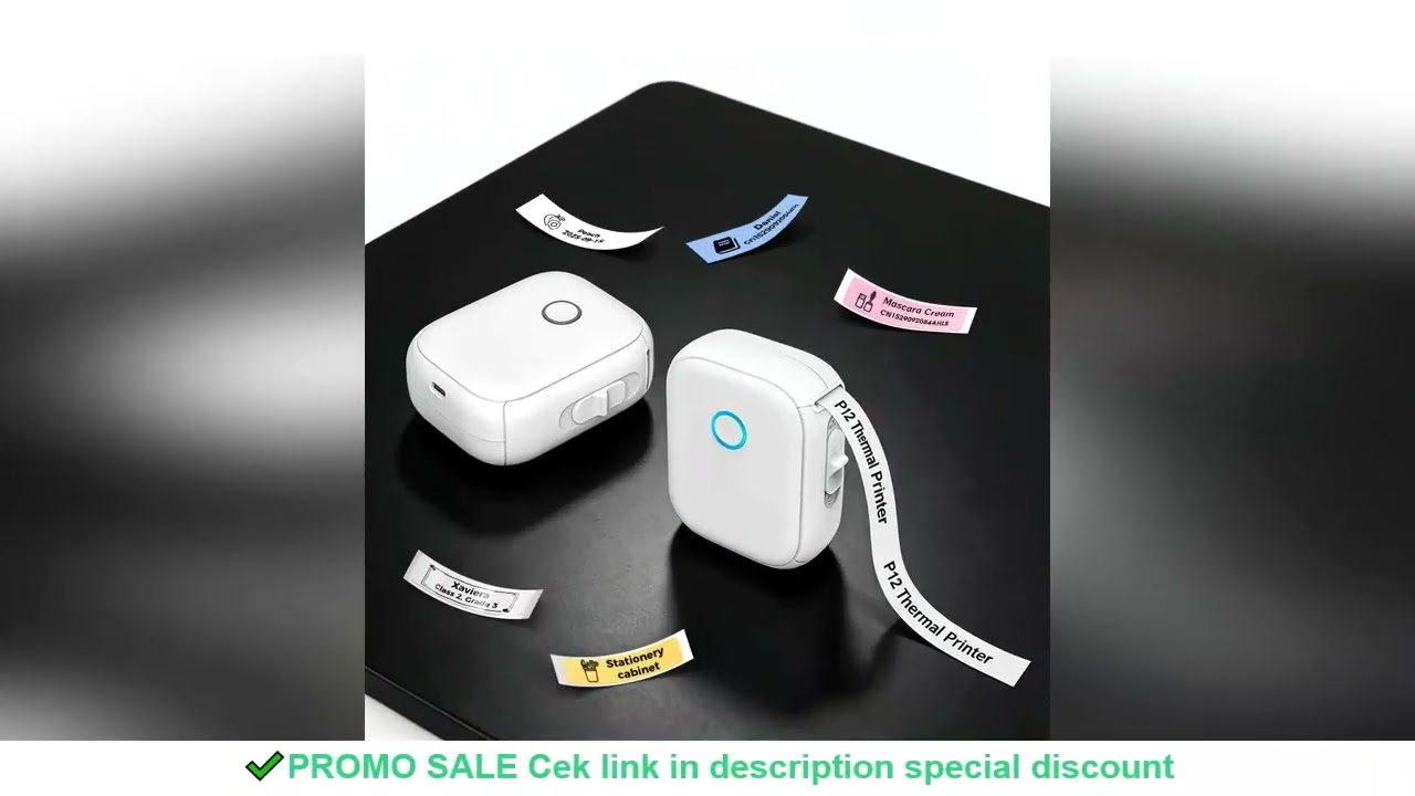 Portable Mini Printer Marklife P12 Thermal Printer Adhesive Sticker Labeling Machine P12 Label Maker