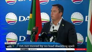 2024 Elections | DA not moved by no load shedding spell