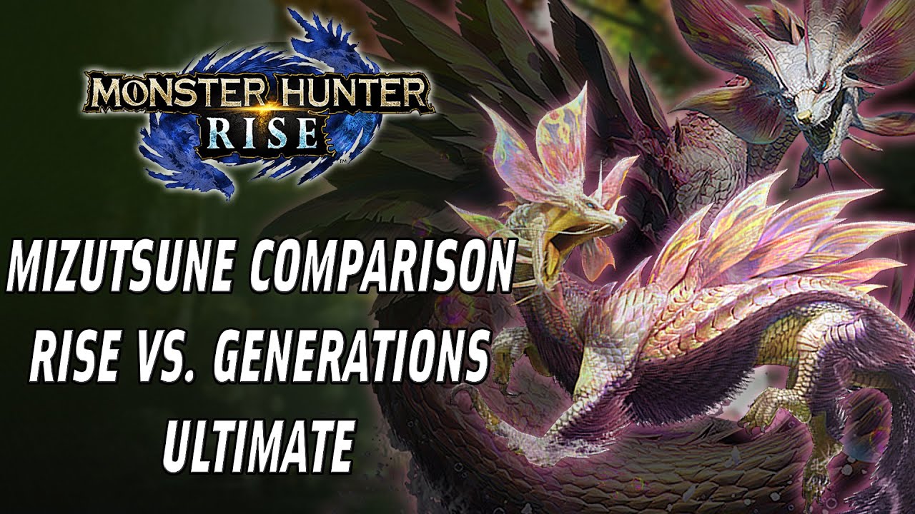 MIZUTSUNE Comparison - Monster Hunter Rise & Gen. Ultimate