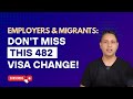 482 Visa Work Experience Requirement