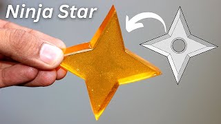 Resin ninja star make it easy at home | Shuriken ninja star resin DIY