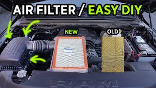 RAM 1500 AIR FILTER Replacement | EASY DIY in 5 MINUTES!