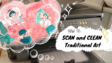 How to SCAN and CLEAN Your Traditional Art in PHOTOSHOP