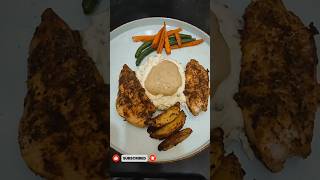 Air fryer chicken steak🥩 &amp; mashed potato🥔 #shortsfeed #shortvideo #food #foodie #trending #bigboss