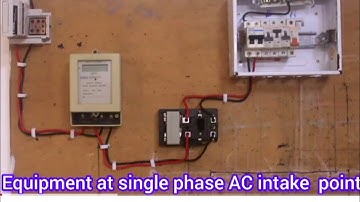 What is at the intake point of a house wiring☝️??