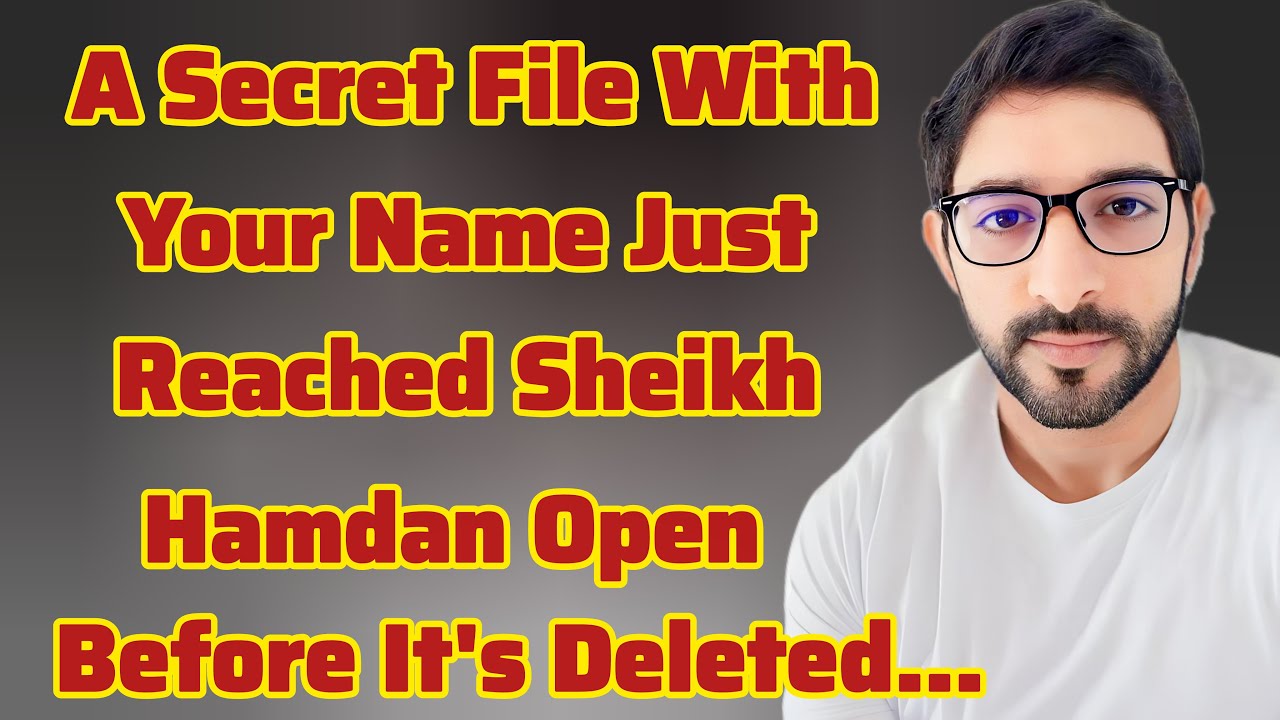 Конфиденциальный файл с вашим именем. Просто приземлитесь… | Шейх Хамдан | Fazza Prince of Dubai ...