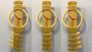 The Most Unique Wooden Pendulum Clock //// Great Ideas For Beginner.