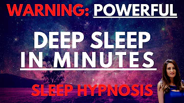 Sleep Hypnosis for Deep Sleep (Powerful) | Fall Asleep in Minutes | Dark Screen