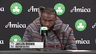 Jaylen Brown player of Celtics postgame interview 12 19 2024