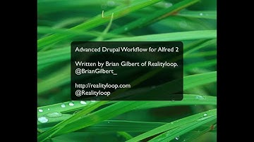 Advanced Drupal Workflow for Alfred V2