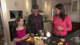 Family cooking with peanuts and peanut butter