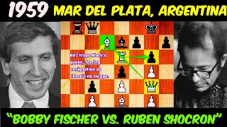 Bobby Fischer Vs. Ruben Shocron Mar Del Plata 1959 Masterclass