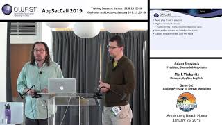 AppSecCali 2019 - Game On! Adding Privacy to Threat Modeling - Adam Shostack & Mark Vinkovits