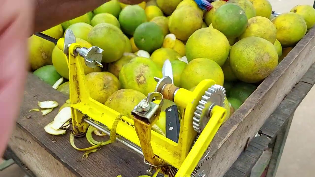 La magia 🔪 de la maquina 🍊 peladora de naranjas 🗜Wilfredo Agradecido con los esposos mario y maría