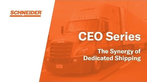 CEO Series - The Synergy of Dedicated Shipping