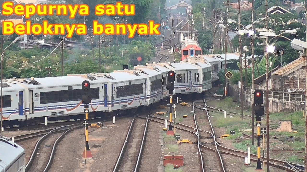 kereta api belok patah-patah