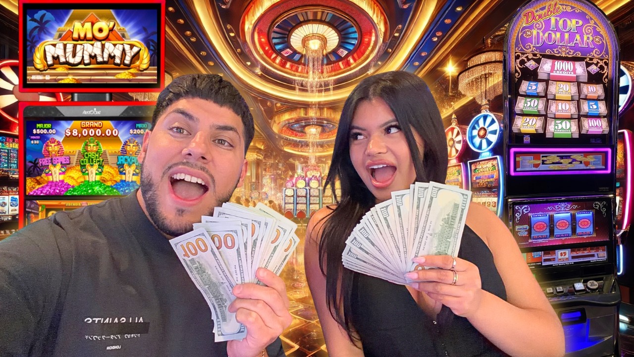 Видеоблог о свидании в казино... От проигрыша 2000 долларов до выигрыша крупного джекпота!