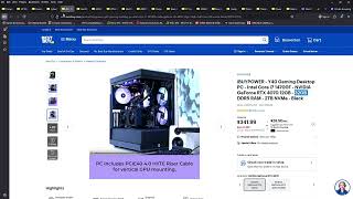 Shopping Best Buy website 1/22/2026 best pre-built deal, Ram deals, and some good PC cases.