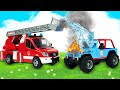 Машины Помощники - Как пожарная машина помогает в аварии? Мультики для детей про машинки