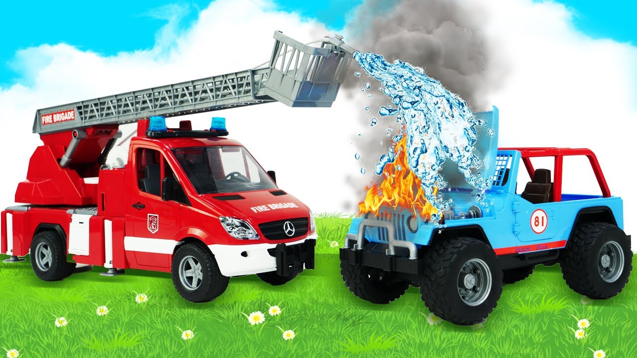 Видео машины помощники. Машины помощники пожарная машина. Машины помощники игрушки. Новые пожарные машины.