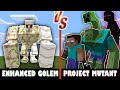 Enhanced (Buff) Golem vs. Project Mutant |  Minecraft (HUGE FIGHT!)