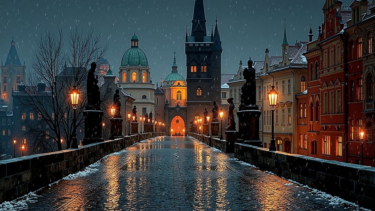 Зимний снегопад Фортепиано ❄️ Расслабляющая музыка для сна, учебы и концентрации